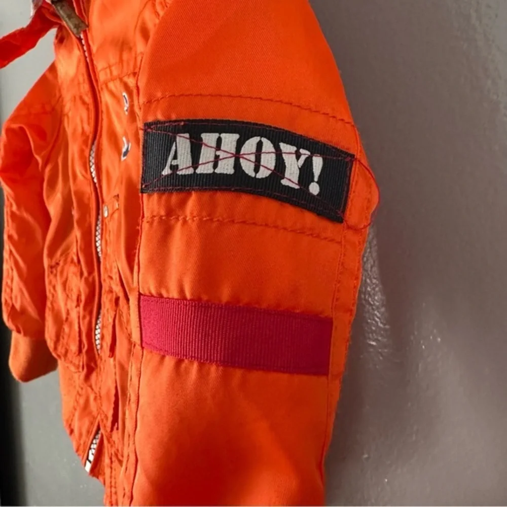 Lief! Infant/Toddler Zip Up Hooded Bomber‎ Jacket | Orange